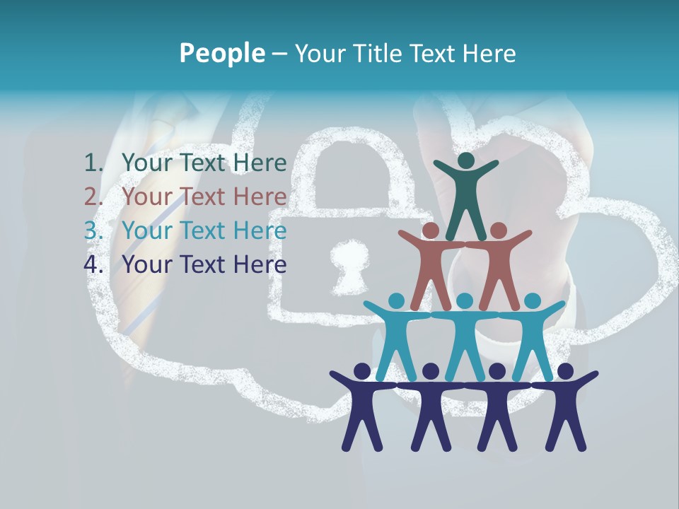 Web Blue Safety PowerPoint Template