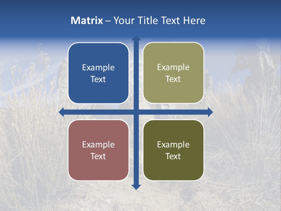 Mid Man Military Military Forces PowerPoint Template