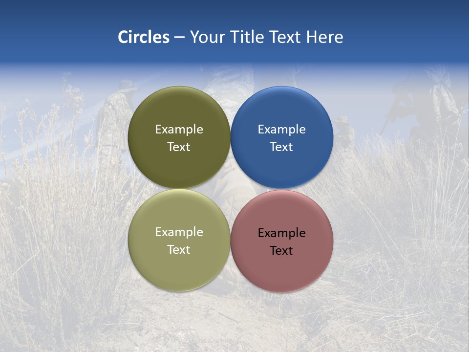 Mid Man Military Military Forces PowerPoint Template