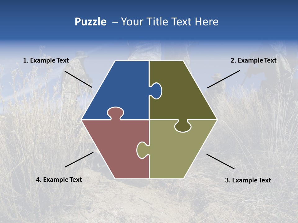 Mid Man Military Military Forces PowerPoint Template