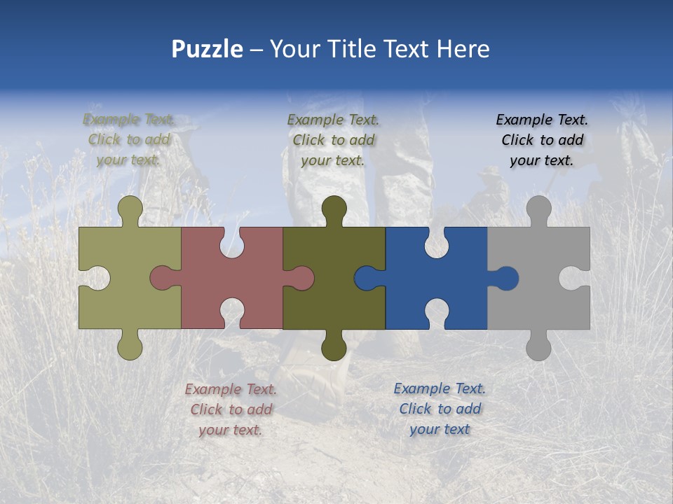 Mid Man Military Military Forces PowerPoint Template