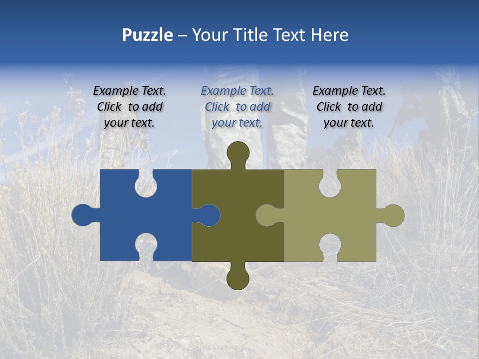 Mid Man Military Military Forces PowerPoint Template