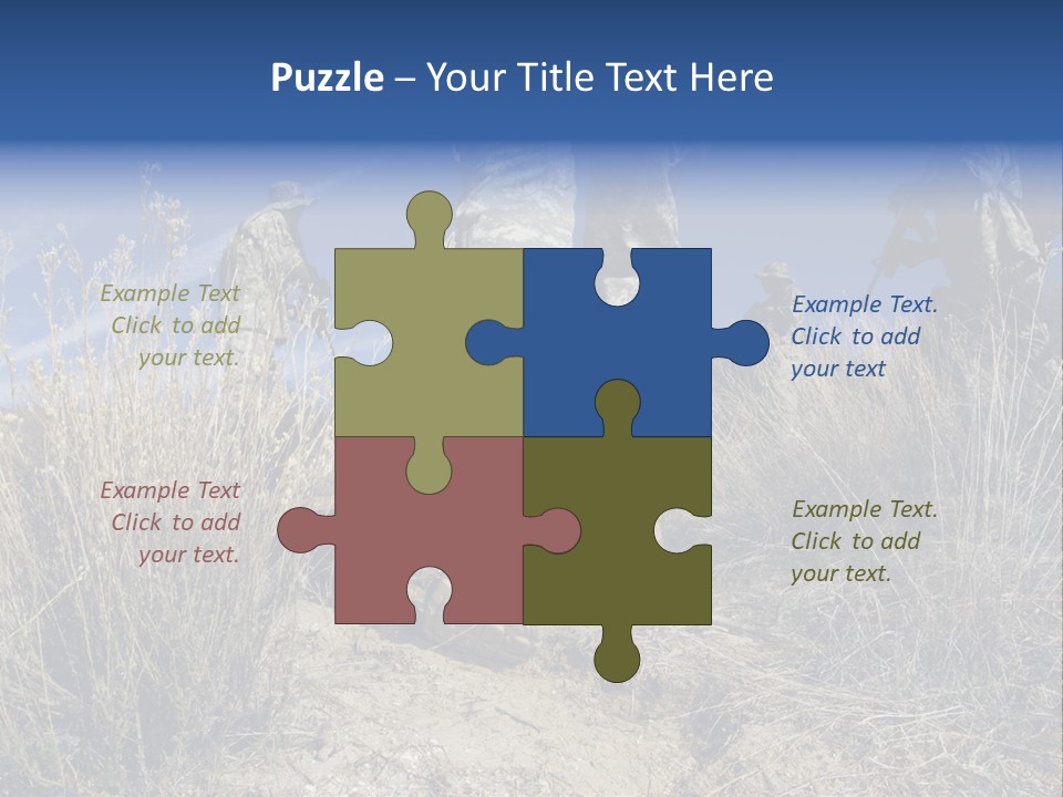 Mid Man Military Military Forces PowerPoint Template