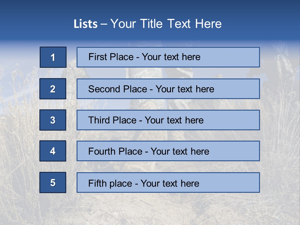 Mid Man Military Military Forces PowerPoint Template