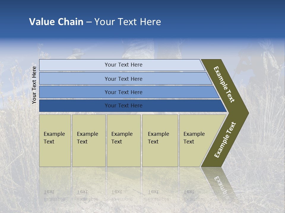 Mid Man Military Military Forces PowerPoint Template