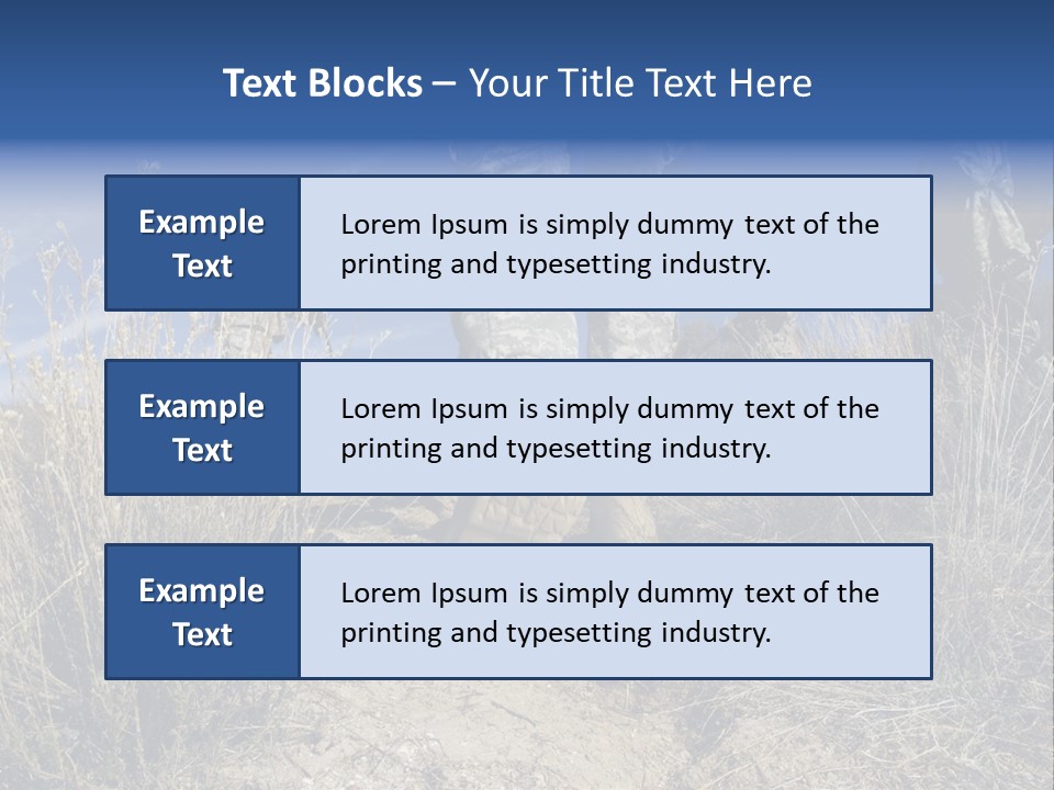 Mid Man Military Military Forces PowerPoint Template