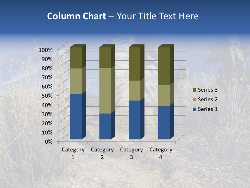 Mid Man Military Military Forces PowerPoint Template