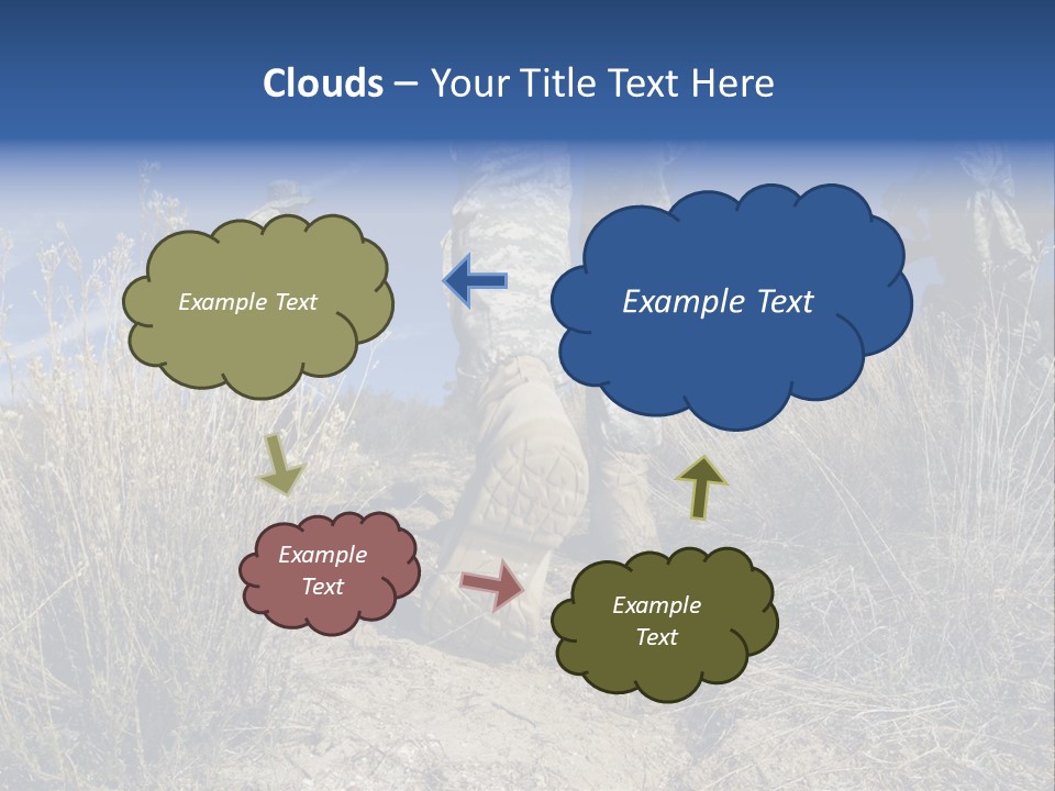 Mid Man Military Military Forces PowerPoint Template