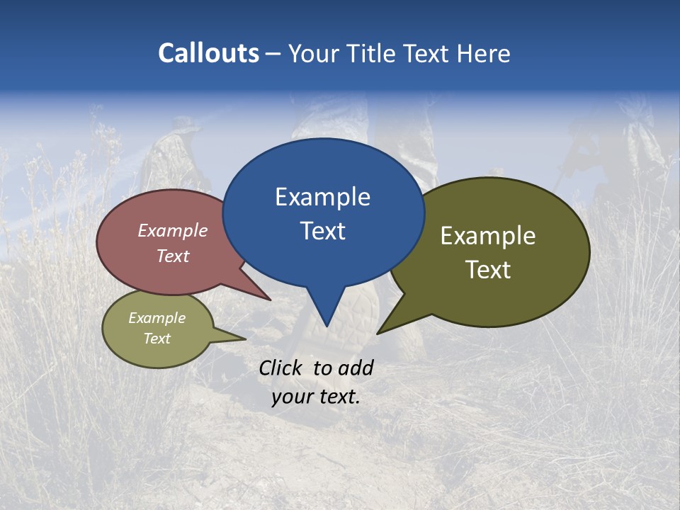 Mid Man Military Military Forces PowerPoint Template