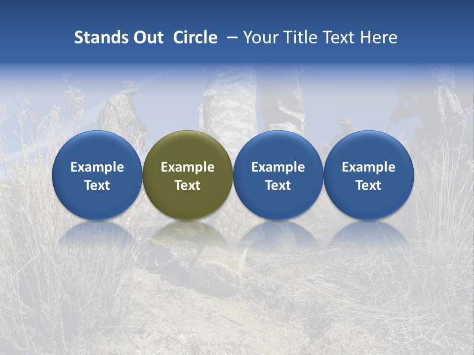 Mid Man Military Military Forces PowerPoint Template