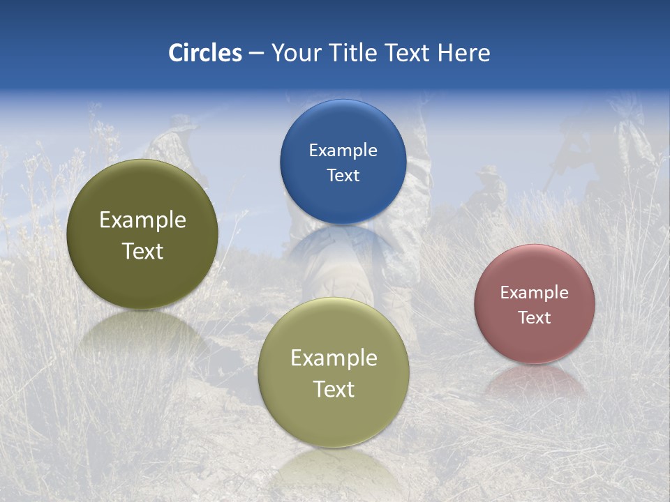 Mid Man Military Military Forces PowerPoint Template