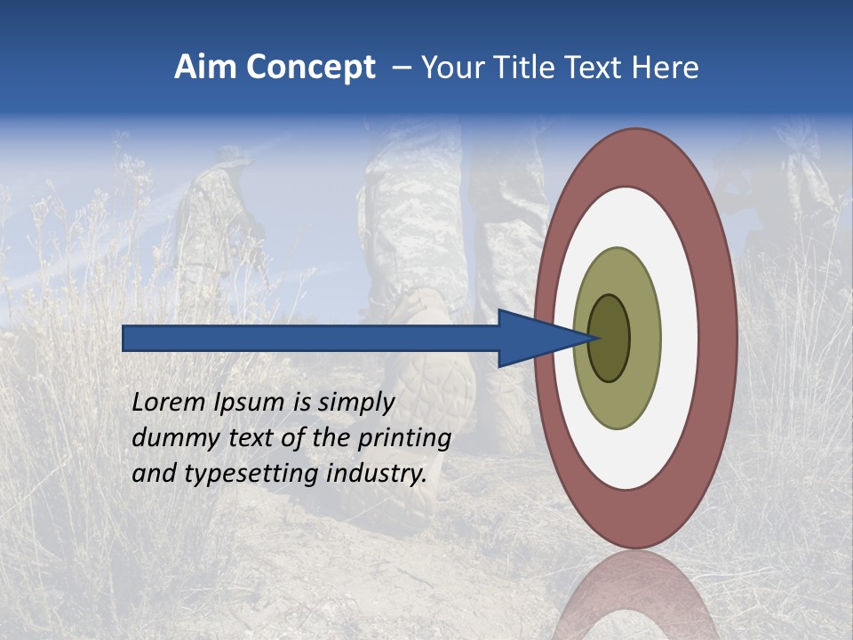 Mid Man Military Military Forces PowerPoint Template