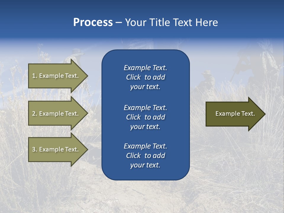 Mid Man Military Military Forces PowerPoint Template
