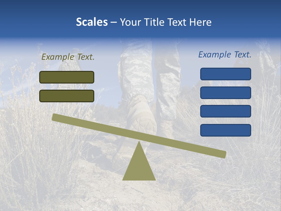 Mid Man Military Military Forces PowerPoint Template