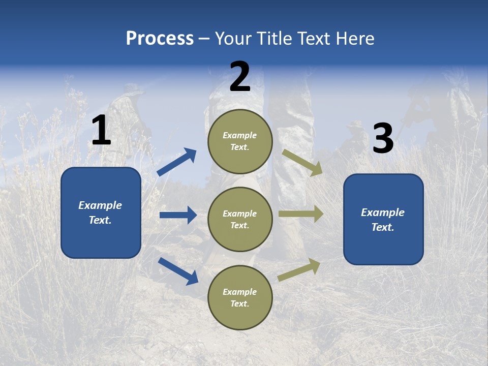 Mid Man Military Military Forces PowerPoint Template