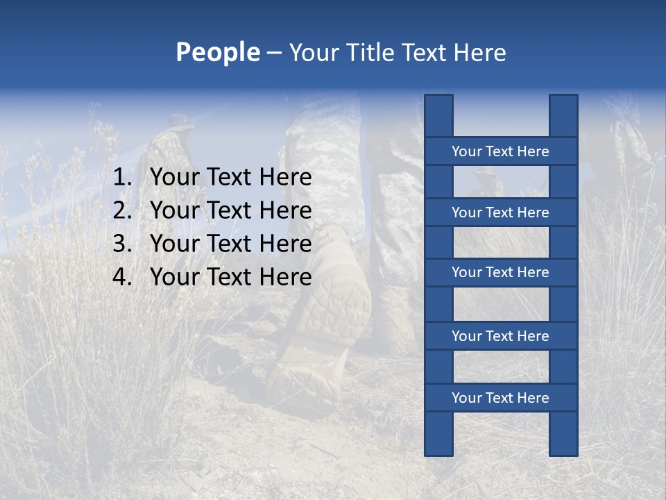 Mid Man Military Military Forces PowerPoint Template