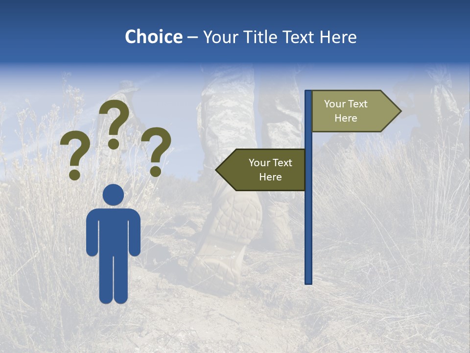 Mid Man Military Military Forces PowerPoint Template