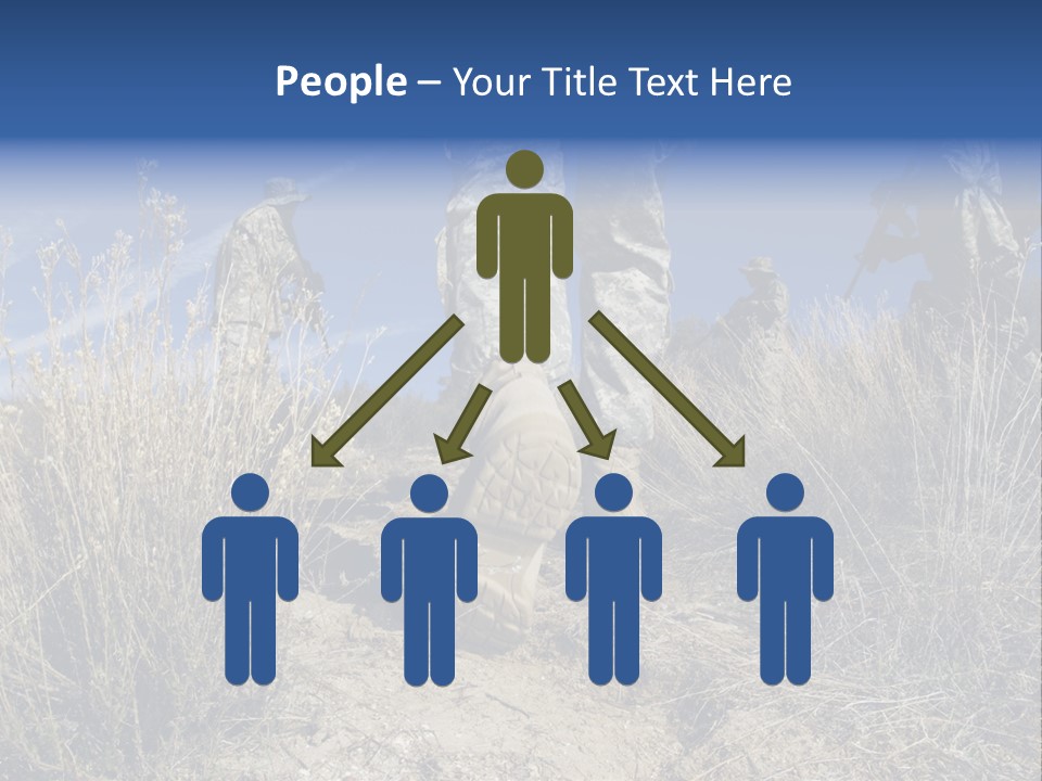 Mid Man Military Military Forces PowerPoint Template