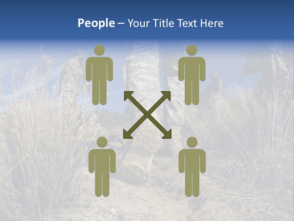 Mid Man Military Military Forces PowerPoint Template