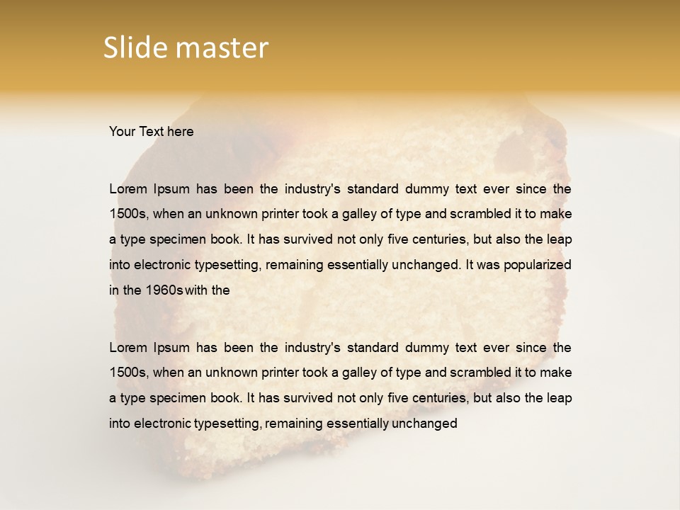 Bakery Pie Snack PowerPoint Template