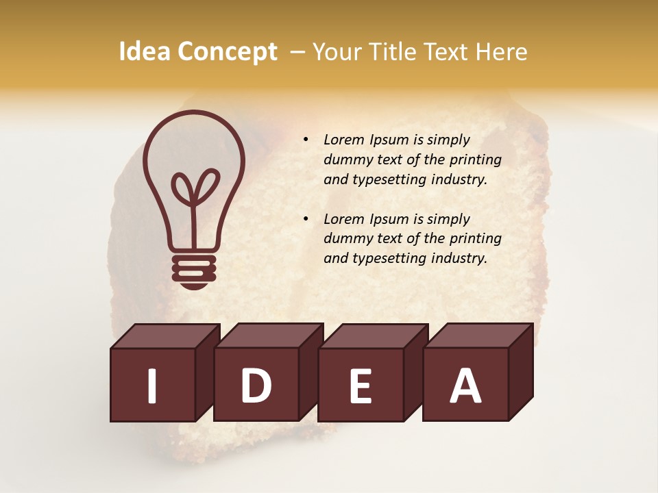 Bakery Pie Snack PowerPoint Template