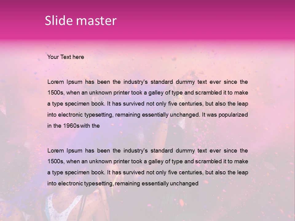 Faces Colour Travel PowerPoint Template