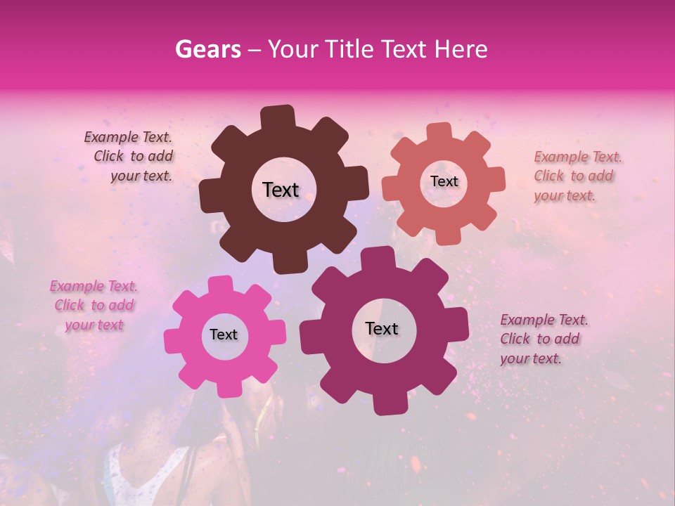 Faces Colour Travel PowerPoint Template