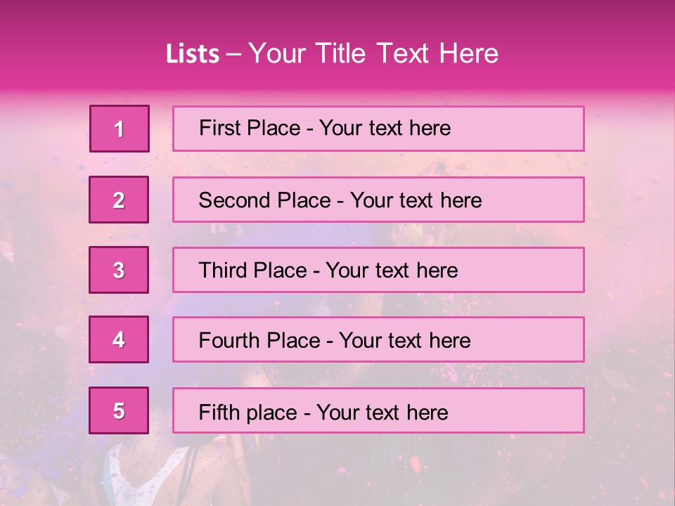 Faces Colour Travel PowerPoint Template