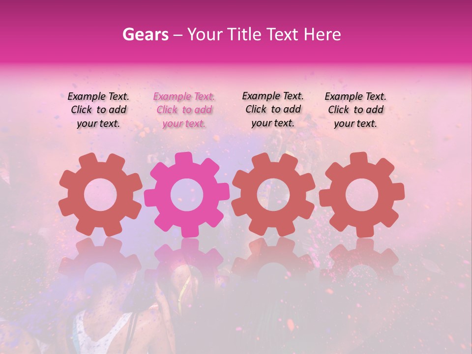 Faces Colour Travel PowerPoint Template