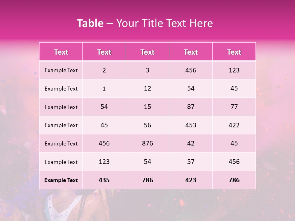 Faces Colour Travel PowerPoint Template
