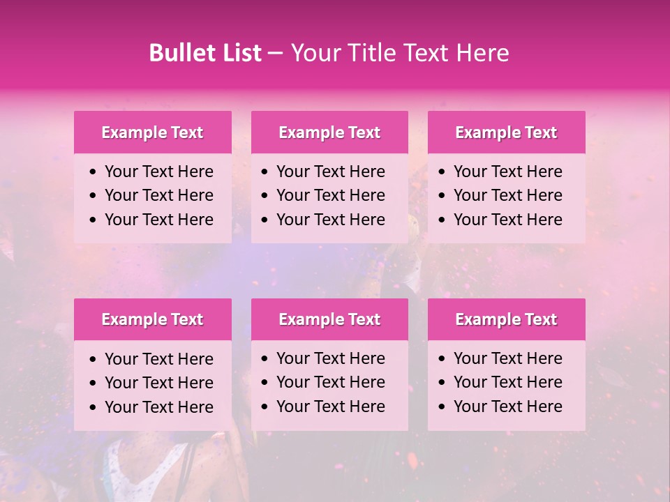 Faces Colour Travel PowerPoint Template