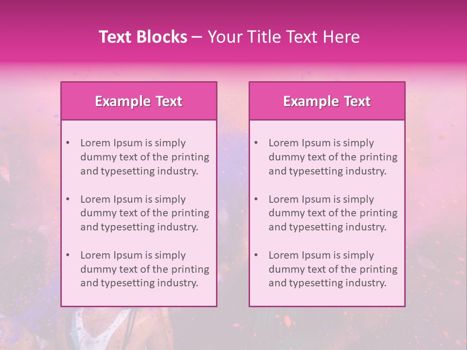 Faces Colour Travel PowerPoint Template