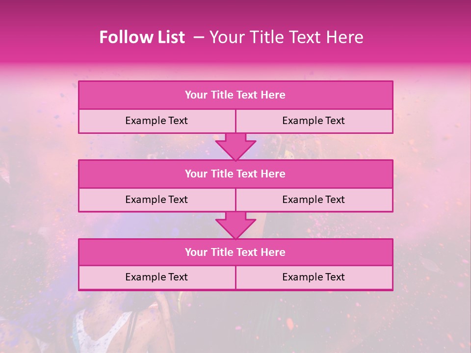 Faces Colour Travel PowerPoint Template