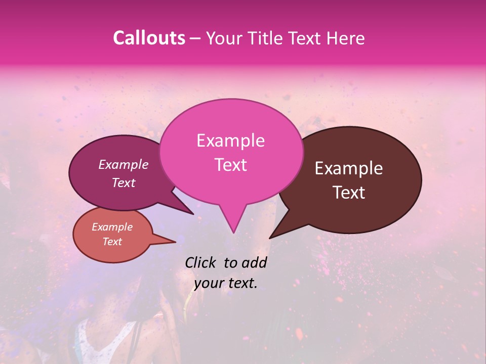 Faces Colour Travel PowerPoint Template