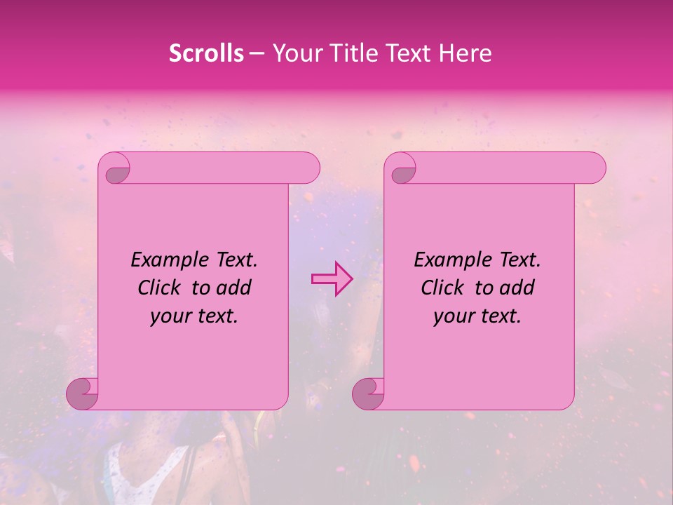 Faces Colour Travel PowerPoint Template