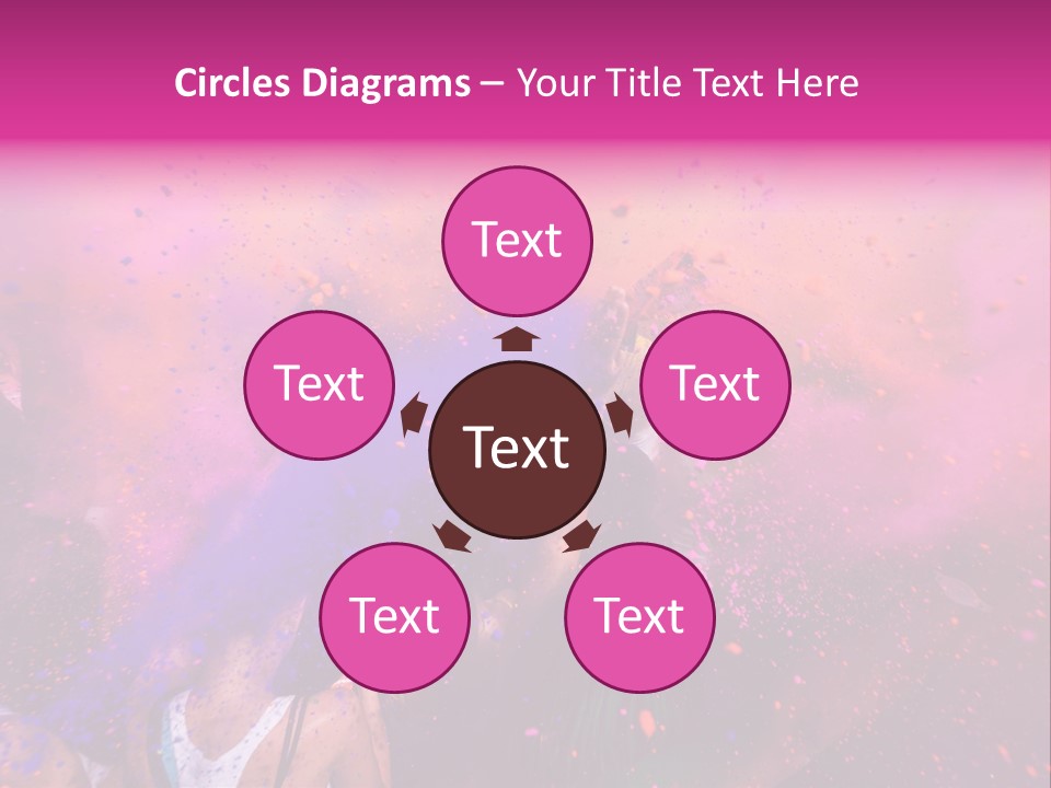 Faces Colour Travel PowerPoint Template