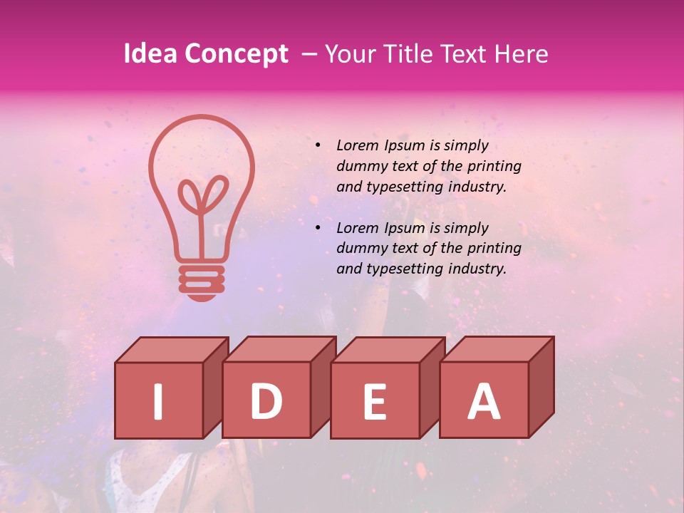 Faces Colour Travel PowerPoint Template