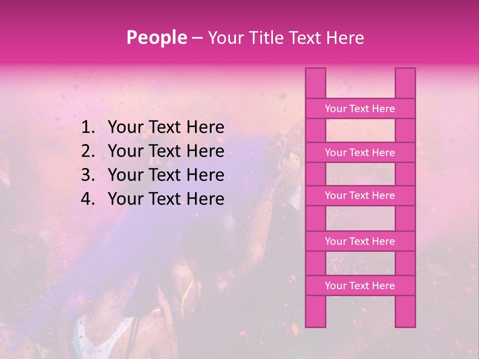 Faces Colour Travel PowerPoint Template