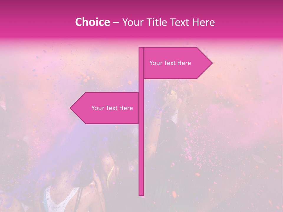 Faces Colour Travel PowerPoint Template