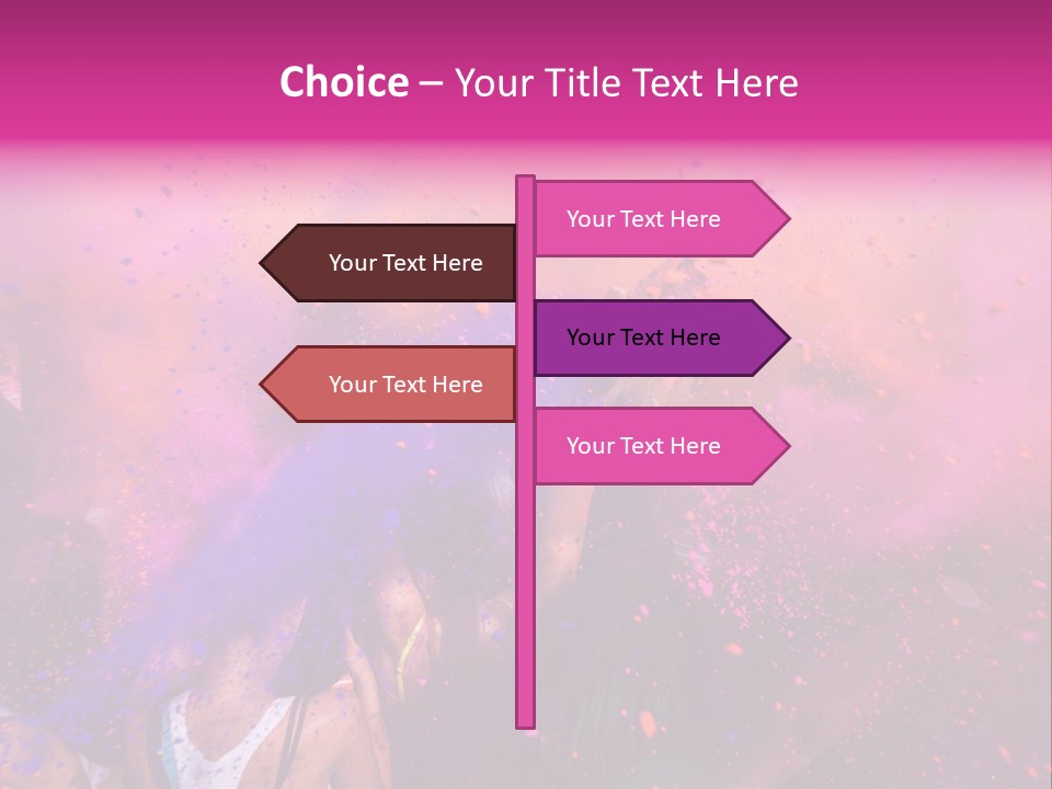 Faces Colour Travel PowerPoint Template