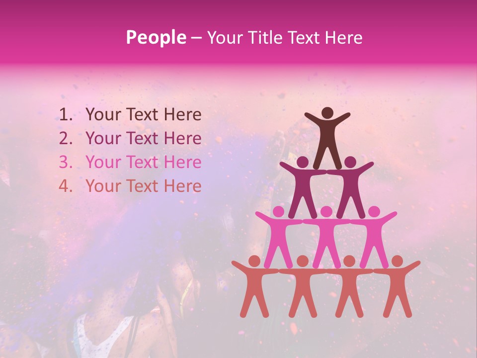 Faces Colour Travel PowerPoint Template