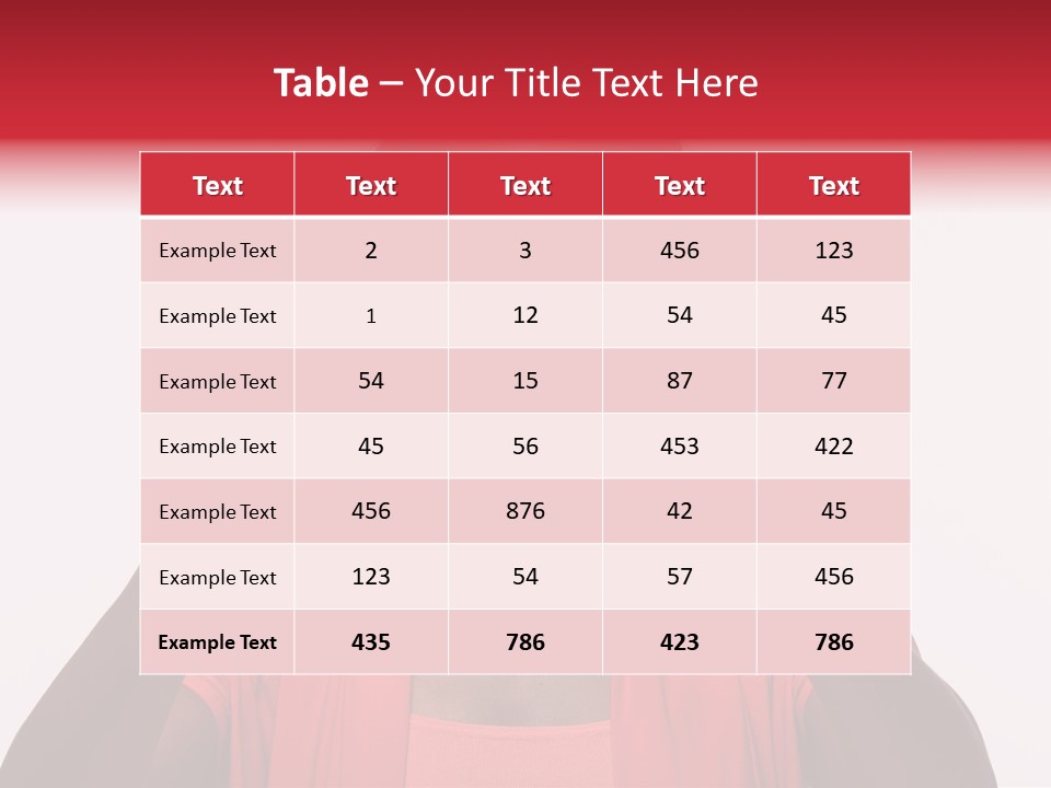 Girl Legs Female PowerPoint Template