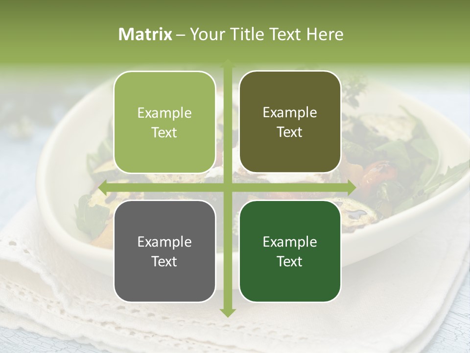 Zucchini Grilled Meal PowerPoint Template