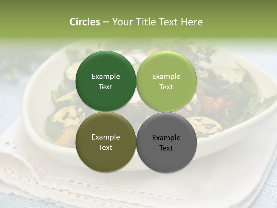 Zucchini Grilled Meal PowerPoint Template