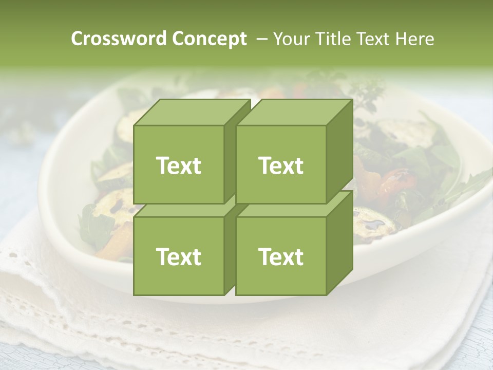 Zucchini Grilled Meal PowerPoint Template