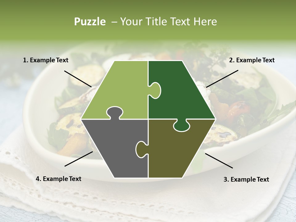 Zucchini Grilled Meal PowerPoint Template