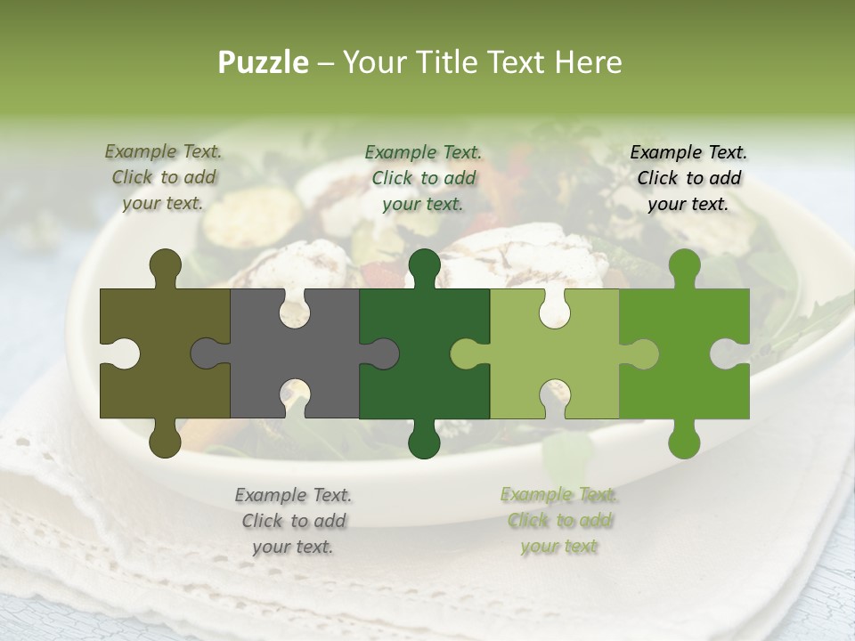 Zucchini Grilled Meal PowerPoint Template