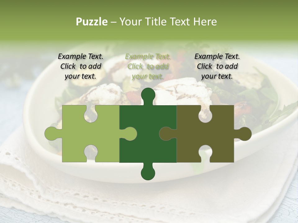 Zucchini Grilled Meal PowerPoint Template