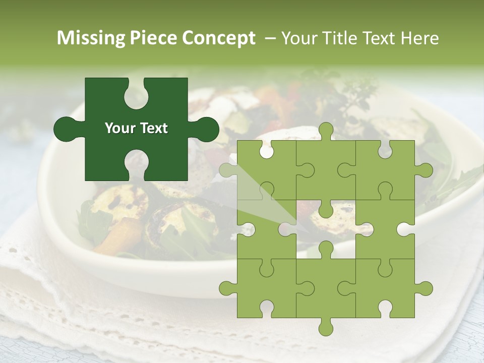 Zucchini Grilled Meal PowerPoint Template