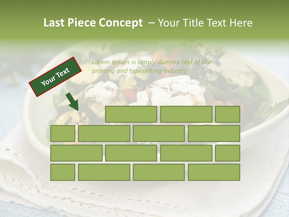 Zucchini Grilled Meal PowerPoint Template